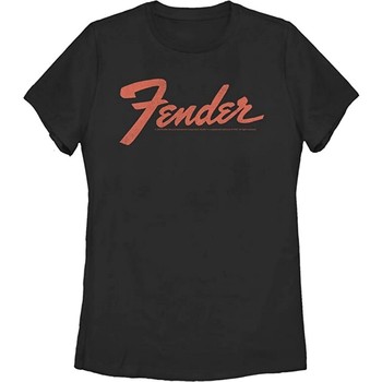 Abbigliamento Donna T-shirts a maniche lunghe Fender  Nero