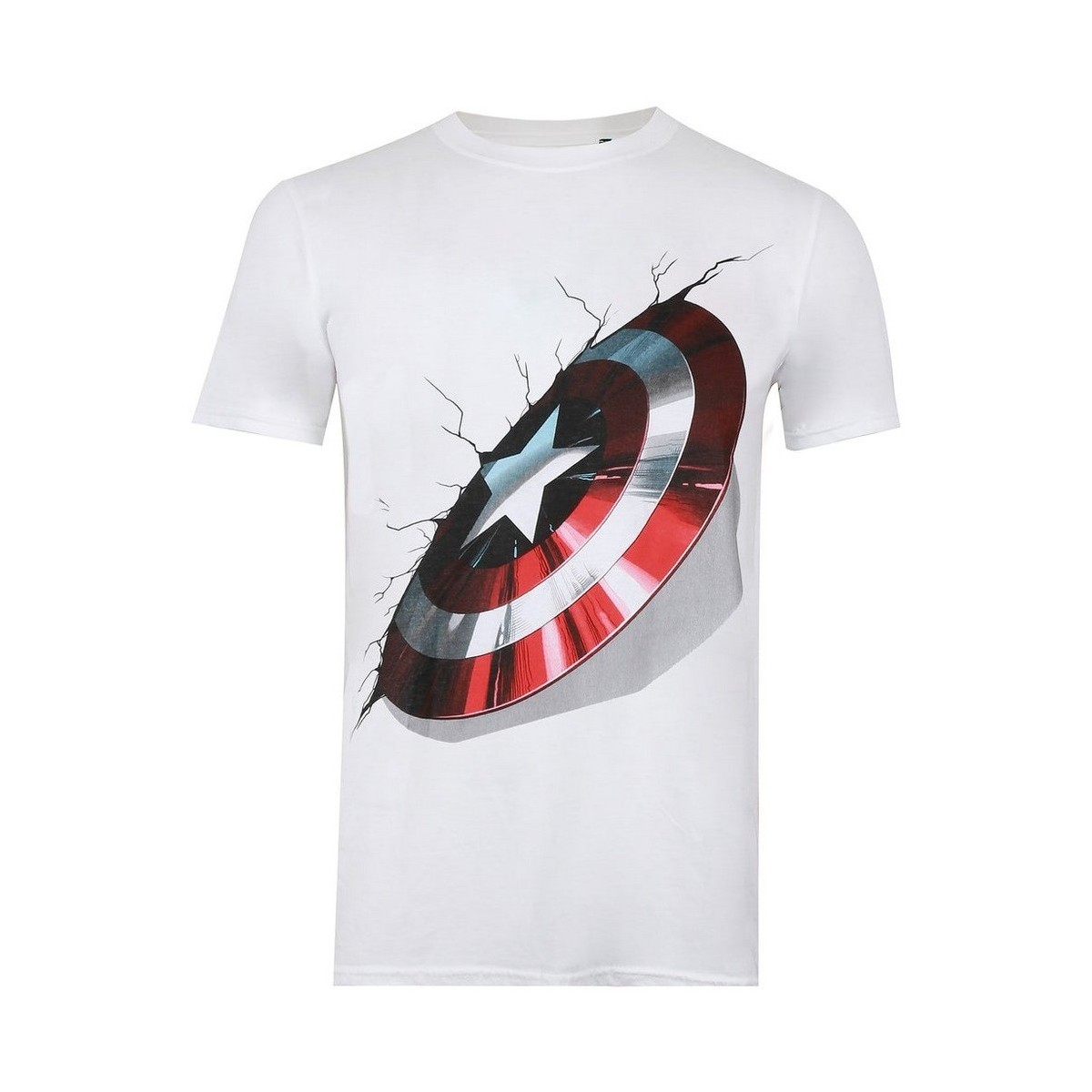 Abbigliamento Uomo T-shirts a maniche lunghe Captain America TV1168 Bianco