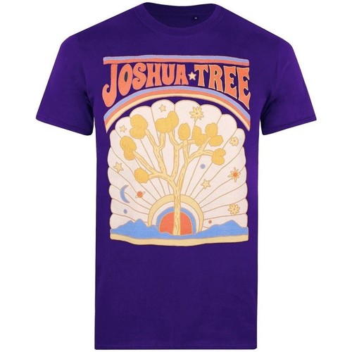 Abbigliamento Uomo T-shirts a maniche lunghe National Parks Joshua Tree Viola