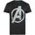 Abbigliamento Uomo T-shirts a maniche lunghe Marvel TV1245 Nero
