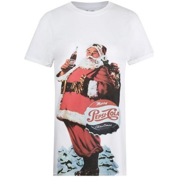 Abbigliamento Donna T-shirts a maniche lunghe Pepsi Merry  Cola Christmas Rosso