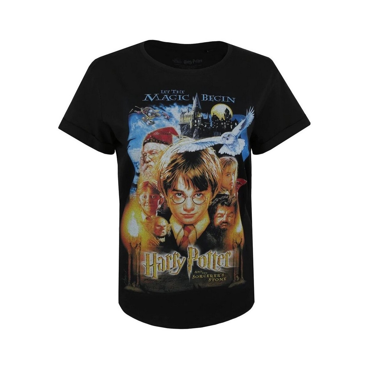 Abbigliamento Donna T-shirts a maniche lunghe Harry Potter TV1273 Nero