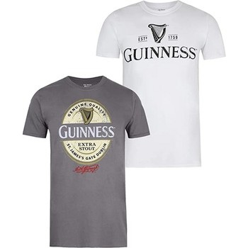 Abbigliamento Uomo T-shirts a maniche lunghe Guinness TV1312 Bianco