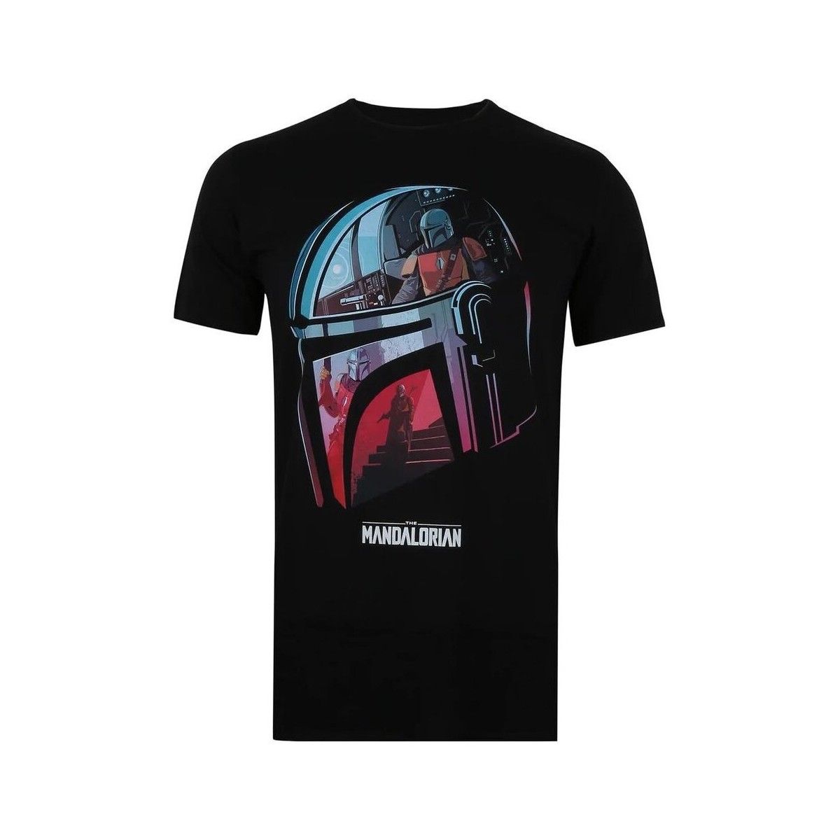 Abbigliamento Uomo T-shirts a maniche lunghe Star Wars: The Mandalorian TV131 Nero