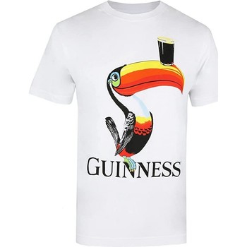 Abbigliamento Uomo T-shirts a maniche lunghe Guinness TV1329 Bianco