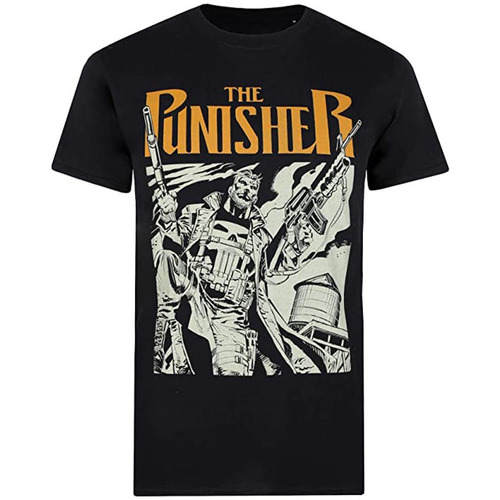 Abbigliamento Uomo T-shirts a maniche lunghe The Punisher TV1375 Nero