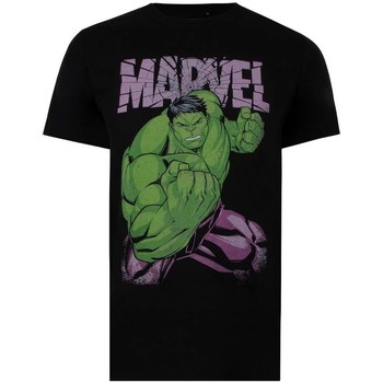 Abbigliamento Uomo T-shirts a maniche lunghe Hulk TV1381 Nero