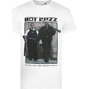 Abbigliamento Uomo T-shirts a maniche lunghe Hot Fuzz Big Cops Bianco