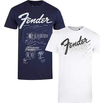 Abbigliamento Uomo T-shirts a maniche lunghe Fender  Bianco