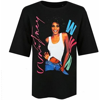 Abbigliamento Donna T-shirts a maniche lunghe Whitney Houston 80s Nero