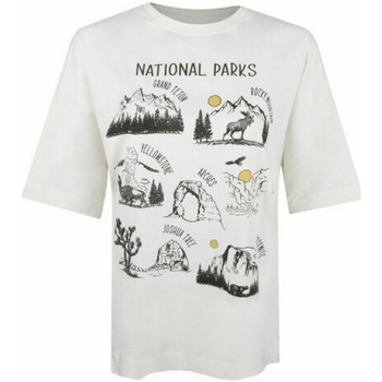 Abbigliamento Donna T-shirts a maniche lunghe National Parks All The Parks Bianco