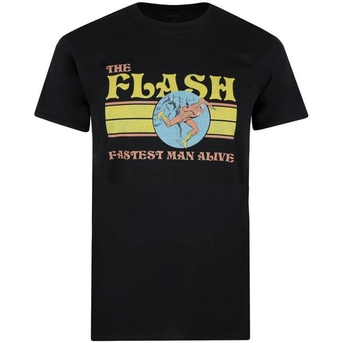Abbigliamento Uomo T-shirts a maniche lunghe The Flash 70's Nero