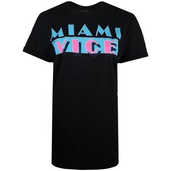 Abbigliamento Donna T-shirts a maniche lunghe Miami Vice TV1474 Nero
