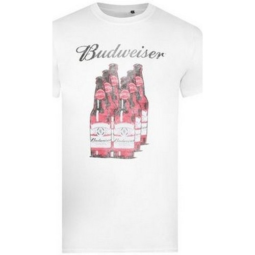Abbigliamento Uomo T-shirts a maniche lunghe Budweiser TV1486 Bianco