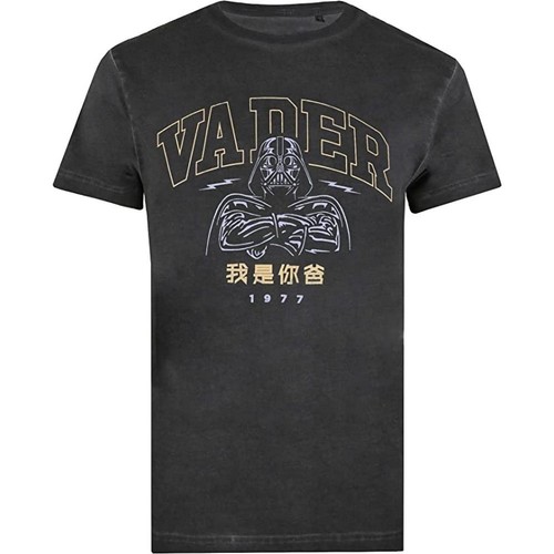 Abbigliamento Uomo T-shirts a maniche lunghe Disney Vader 77 Nero