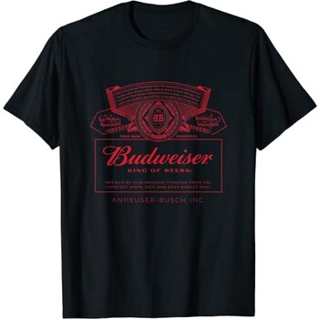 Abbigliamento Uomo T-shirts a maniche lunghe Budweiser  Nero