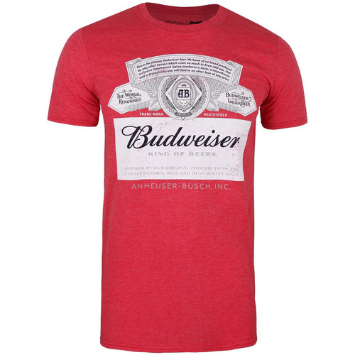 Abbigliamento Uomo T-shirts a maniche lunghe Budweiser TV171 Rosso