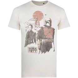 Abbigliamento Uomo T-shirts a maniche lunghe Star Wars: The Mandalorian Sunset Duo Beige