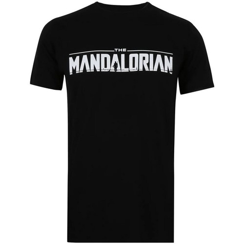 Abbigliamento Uomo T-shirts a maniche lunghe Star Wars: The Mandalorian TV206 Nero