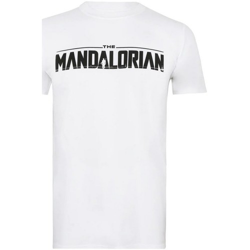 Abbigliamento Uomo T-shirts a maniche lunghe Star Wars: The Mandalorian TV206 Bianco