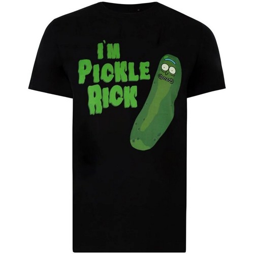 Abbigliamento Uomo T-shirts a maniche lunghe Rick And Morty I’m Pickle Rick Nero
