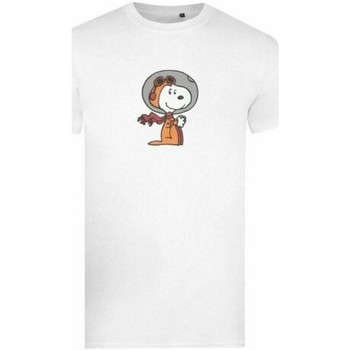 Abbigliamento Uomo T-shirts a maniche lunghe Peanuts Space Bianco