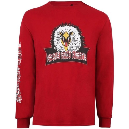 Abbigliamento Uomo T-shirts a maniche lunghe Cobra Kai Eagle Fang Karate Rosso