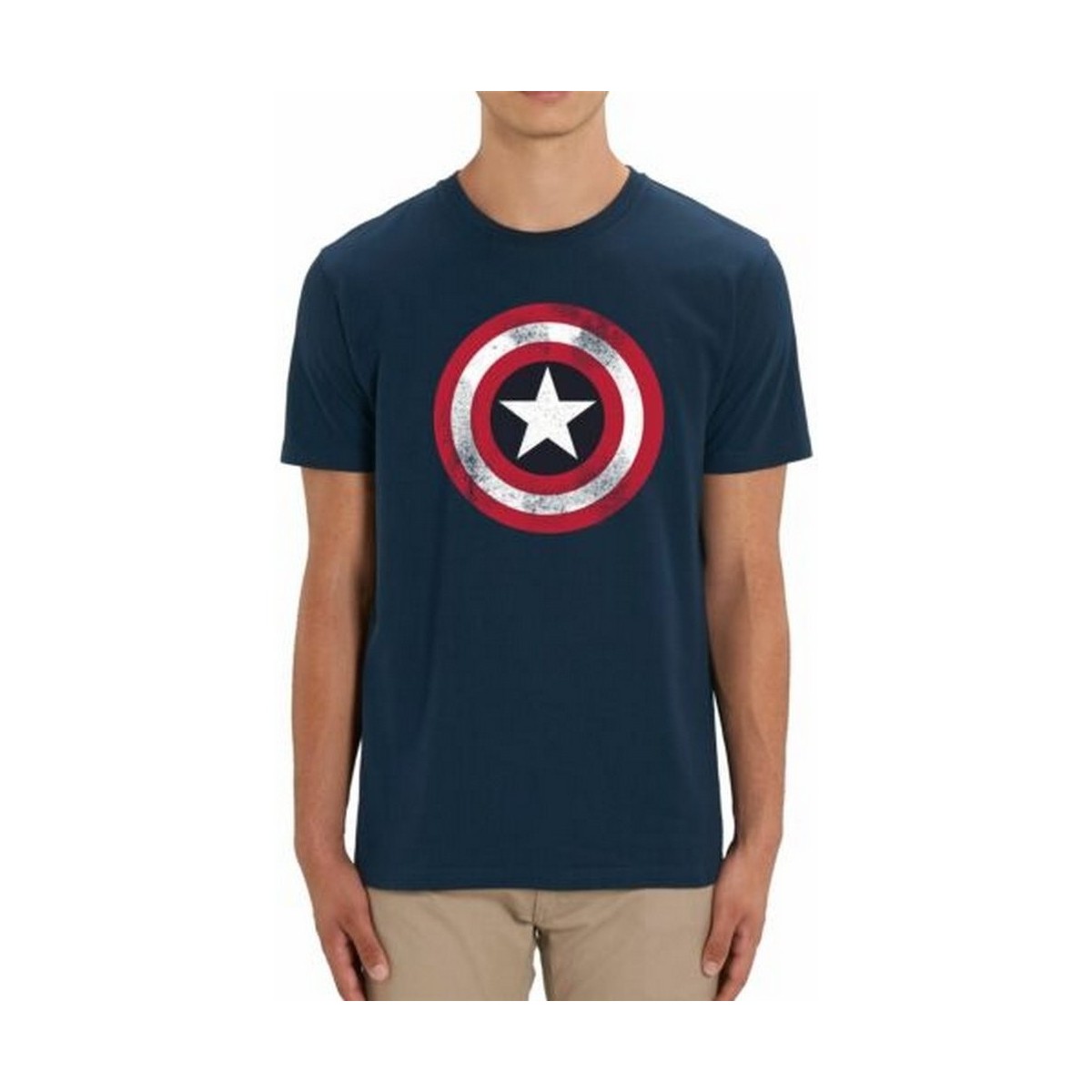 Abbigliamento Uomo T-shirts a maniche lunghe Captain America TV298 Blu