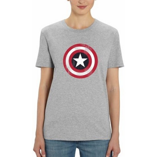 Abbigliamento Uomo T-shirts a maniche lunghe Captain America TV298 Grigio