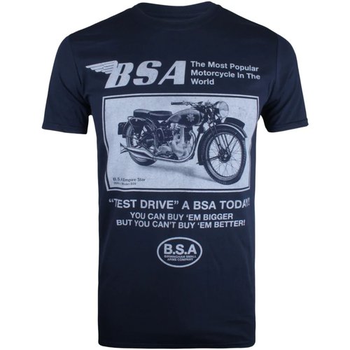 Abbigliamento Uomo T-shirts a maniche lunghe Bsa Test Drive Blu