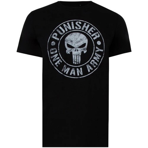 Abbigliamento Uomo T-shirts a maniche lunghe The Punisher One Man Army Nero