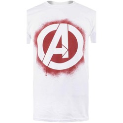 Abbigliamento Uomo T-shirts a maniche lunghe Avengers TV413 Bianco