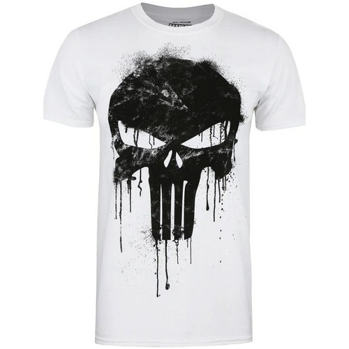Abbigliamento Uomo T-shirts a maniche lunghe The Punisher TV465 Bianco