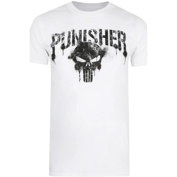Abbigliamento Uomo T-shirts a maniche lunghe The Punisher  Bianco