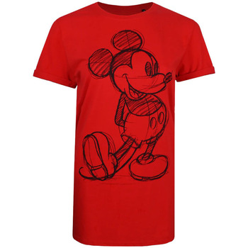 Abbigliamento Donna T-shirts a maniche lunghe Disney TV500 Rosso