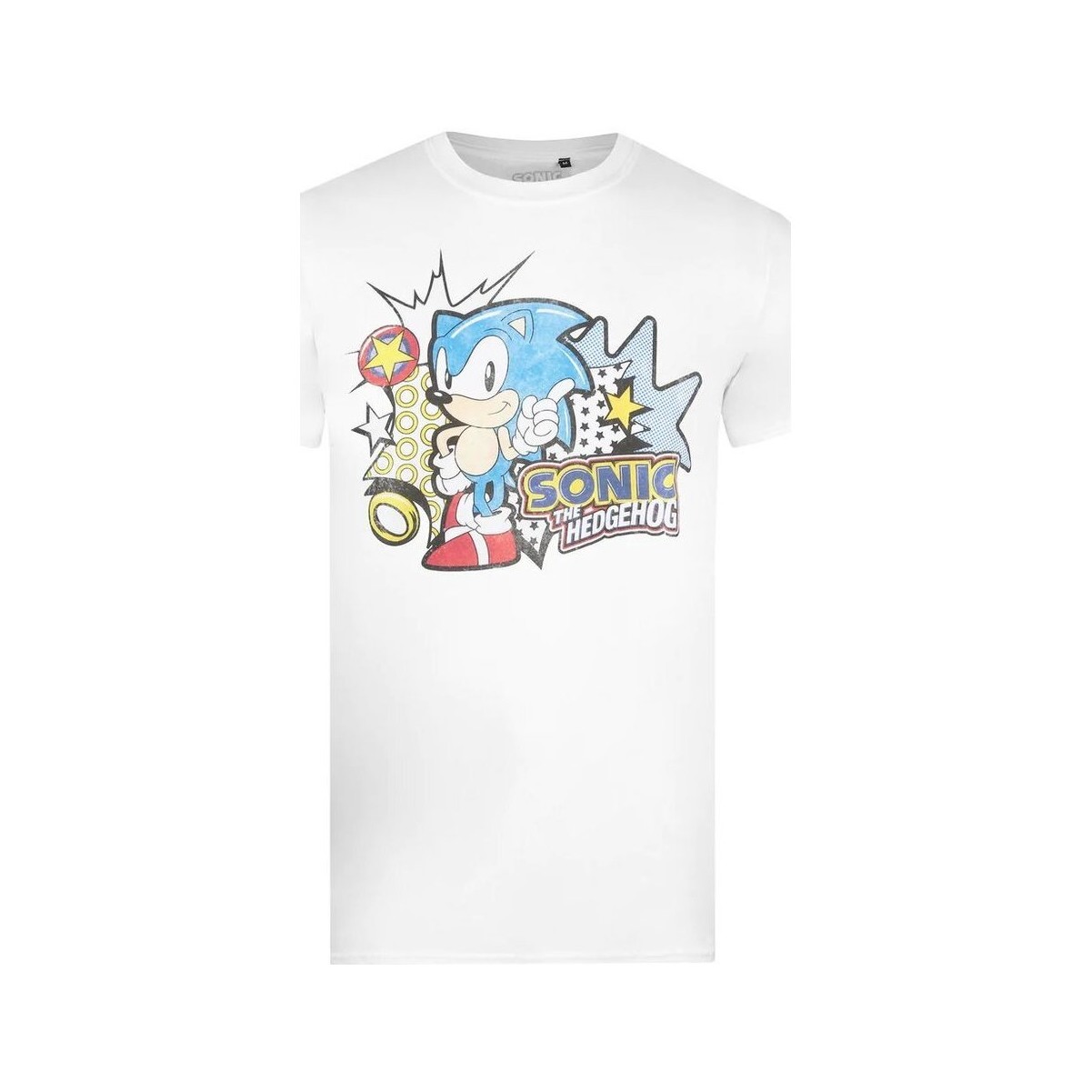 Abbigliamento Uomo T-shirts a maniche lunghe Sonic The Hedgehog TV514 Bianco