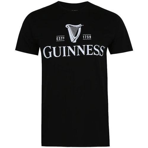Abbigliamento Uomo T-shirts a maniche lunghe Guinness TV587 Nero