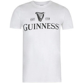 Abbigliamento Uomo T-shirts a maniche lunghe Guinness TV587 Bianco