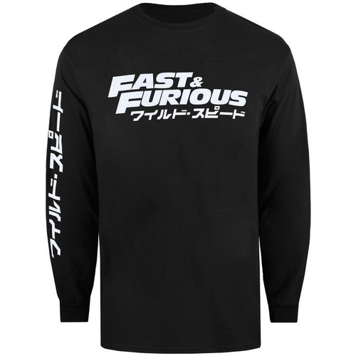 Abbigliamento Uomo T-shirts a maniche lunghe Fast & Furious TV595 Nero