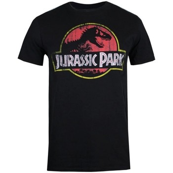 Abbigliamento Uomo T-shirts a maniche lunghe Jurassic Park TV606 Nero