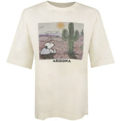 Abbigliamento Donna T-shirts a maniche lunghe Peanuts Arizona Bianco