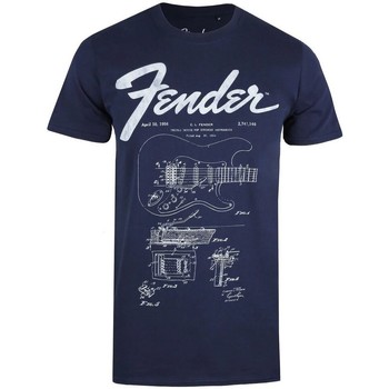 Abbigliamento Uomo T-shirts a maniche lunghe Fender  Blu
