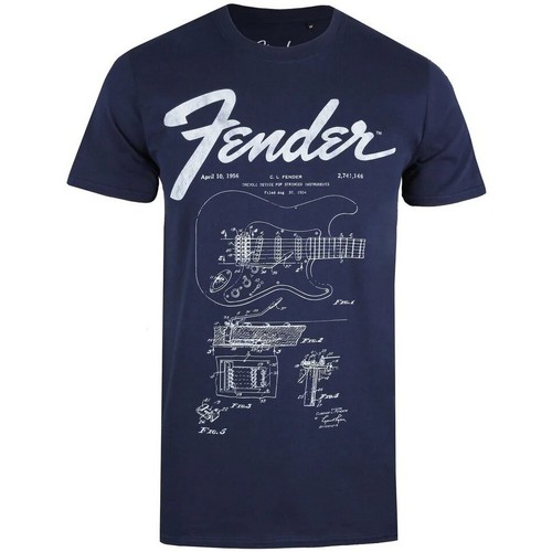 Abbigliamento Uomo T-shirts a maniche lunghe Fender TV621 Blu