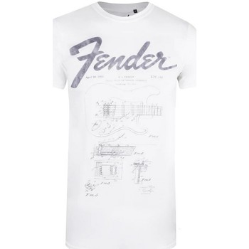 Abbigliamento Uomo T-shirts a maniche lunghe Fender  Bianco
