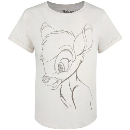 Abbigliamento Donna T-shirts a maniche lunghe Bambi TV653 Bianco