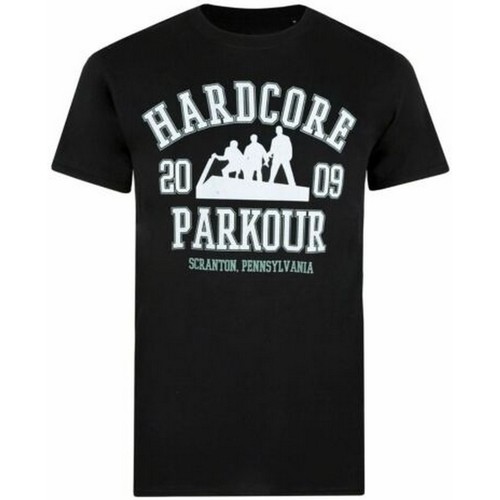 Abbigliamento Uomo T-shirts a maniche lunghe The Office Hardcore Parkour Nero