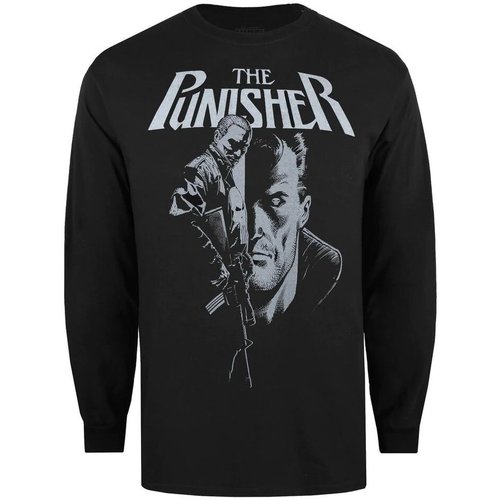 Abbigliamento Uomo T-shirts a maniche lunghe The Punisher TV702 Nero