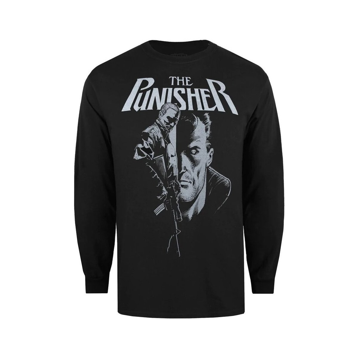 Abbigliamento Uomo T-shirts a maniche lunghe The Punisher TV702 Nero