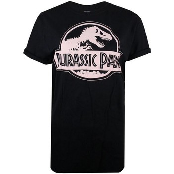 Abbigliamento Donna T-shirts a maniche lunghe Jurassic Park TV727 Nero