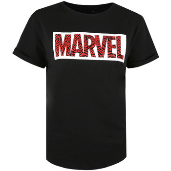 Abbigliamento Donna T-shirts a maniche lunghe Marvel  Nero